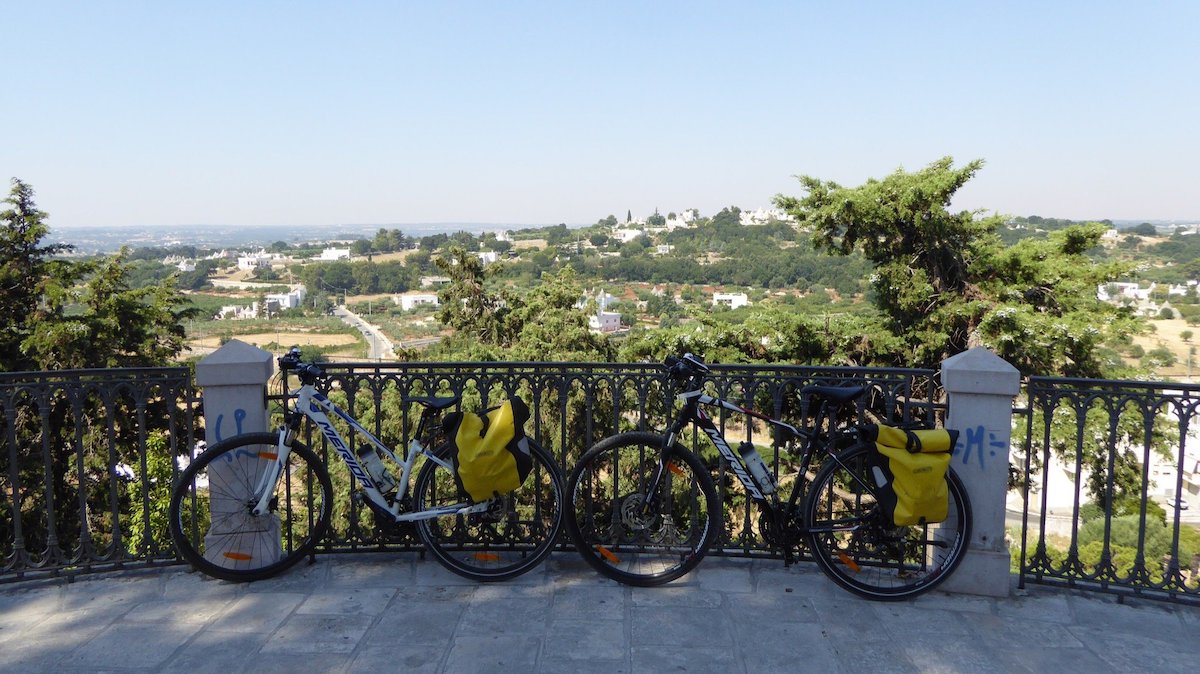 Locorotondo by bike. Panoramic view. Apulia Bike Tours